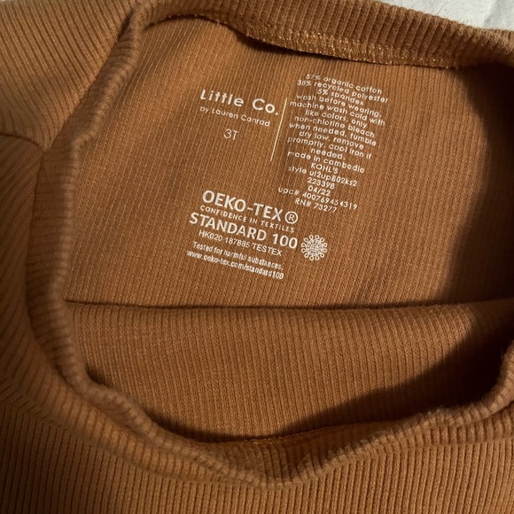 Brown Ribbed Two-Piece Set - Picture 2 of 3